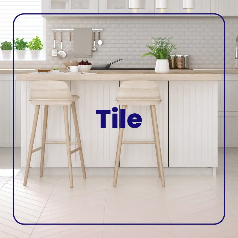 Tile backsplash